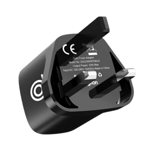 Cheetah3 33W Super-fast Charger UK - Black + Cheetah Type-C to Type-C Cable 2M - Black
