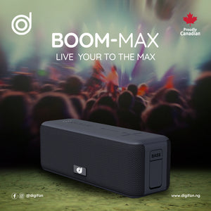 BoomMax Bass Control Speaker + BoomAir HiFi 2 ENC Earbuds