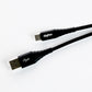 Braided USB-A to Type C for Charging & Data transfer (2M) - digifon- Black